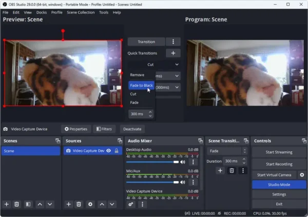 OBS Studio 29.1.3 - Image 6